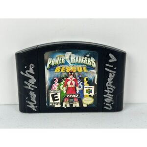 Power Rangers Lightspeed Rescue N64 Signed by Alison MacInnis (Pink Ranger) !!!